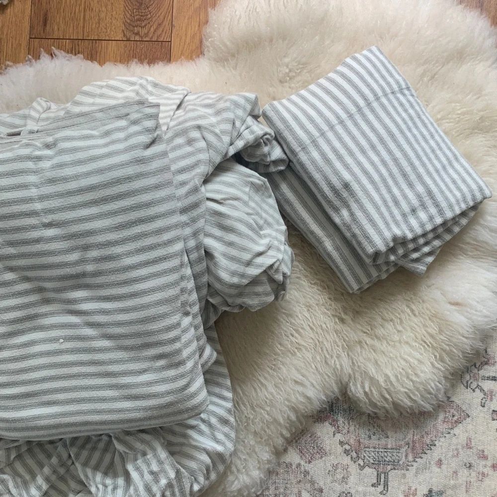 Target threshold king flannel sheet set
